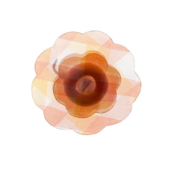 CHANEL Accessories - Vintage Chanel orange resin Camellia brooch